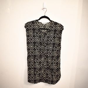 Black and White Patterned Madewell Dress